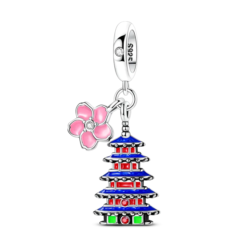 Eastern Traditions collection image - Mount Fuji Sakura Medallion Dangle Charm