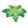 Green starflower charm from a three-piece set