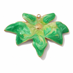 Green starflower charm from a three-piece set