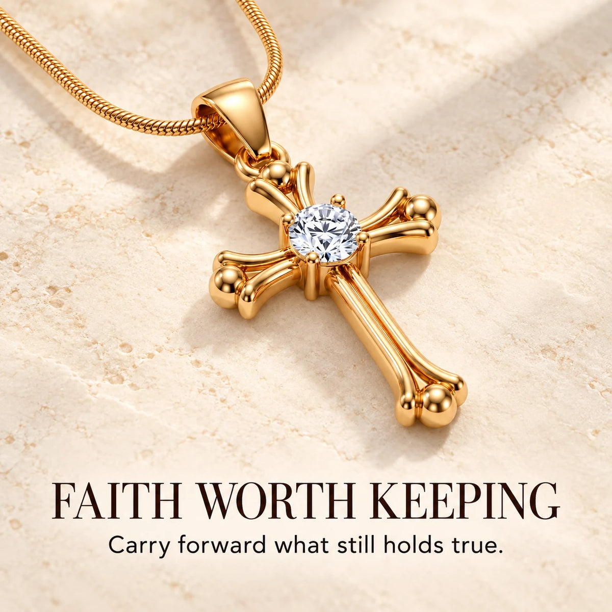 Heritage Cross Necklace — Faith Worth Keeping emotional thumbnail