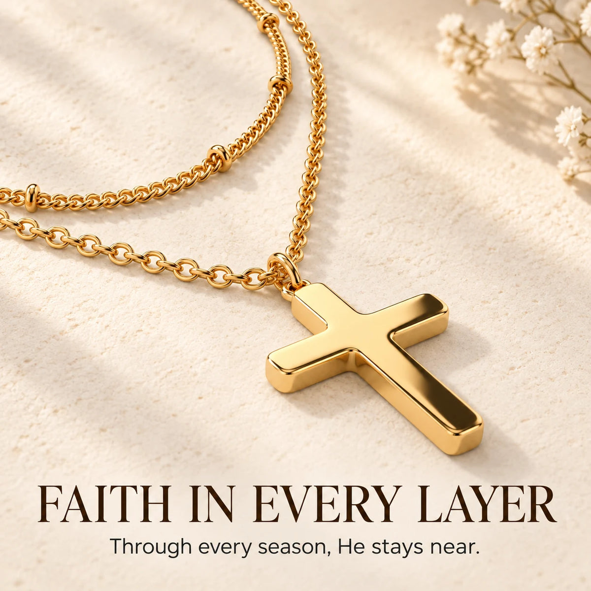 Layered Cross Necklace — Faith in Every Layer emotional thumbnail