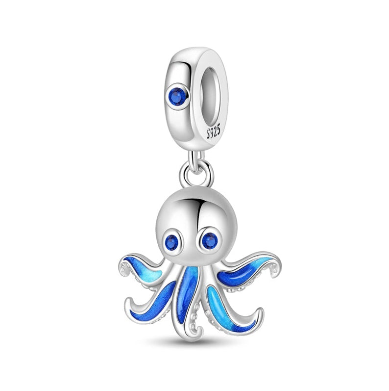 CALEO Charm - Blue Octopus