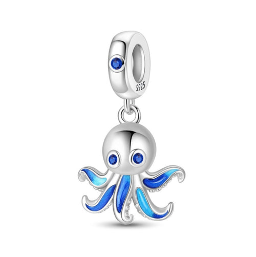CALEO Charm - Blue Octopus