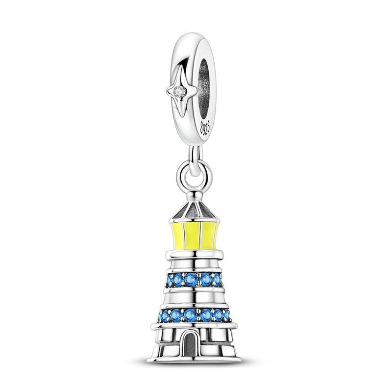 CALEO Charm - Blue Crystal Lighthouse