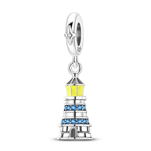 CALEO Charm - Blue Crystal Lighthouse