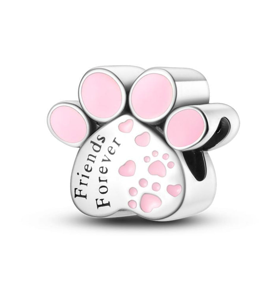 CALEO Charm - Friends Forever Pink Paw