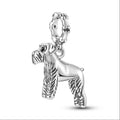 CALEO Charm - Silver Schnauzer Dog
