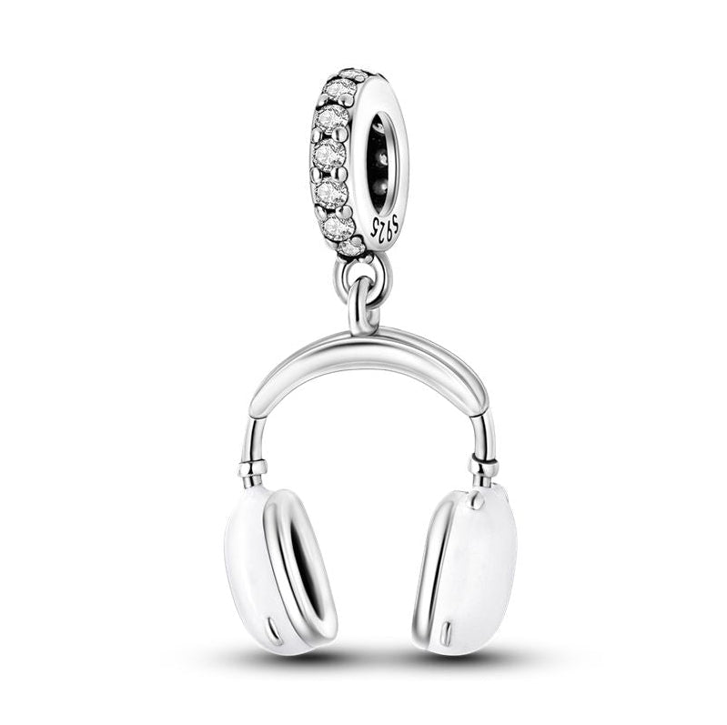 CALEO Charm - Silver Headphones Music