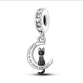 CALEO Charm - Black Cat Moon & Back