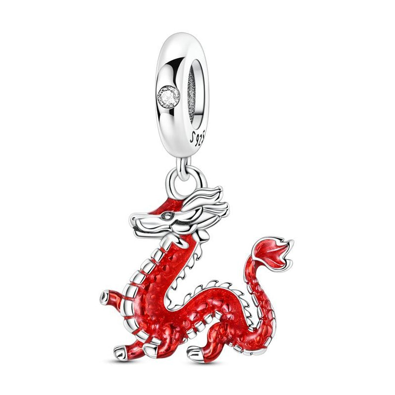 CALEO Charm - Red Chinese Dragon