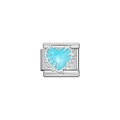 Blue Heart Italian Charm