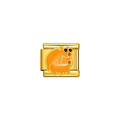 Cool Orange Bear Italian Charm