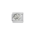 Crystal Saturn Italian Charm