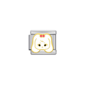 White Bunny Italian Charm