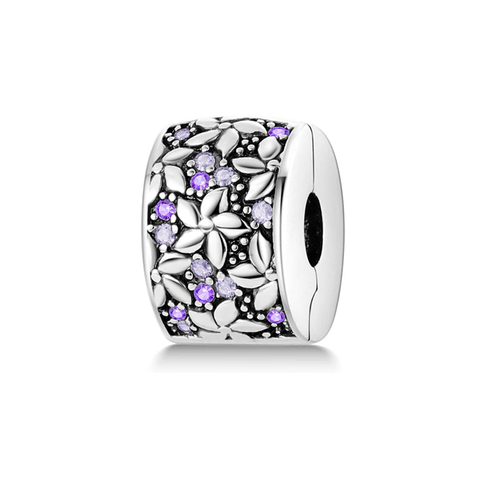 Purple Floral Spacer Charm clean product thumbnail