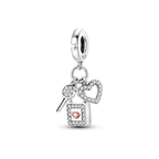 House Key Heart Dangle Charm clean product thumbnail