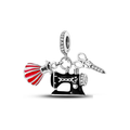 Sewing Machine & Scissors Dangle Charm clean product thumbnail