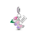 Mother & Butterfly Message Dangle Charm clean product thumbnail