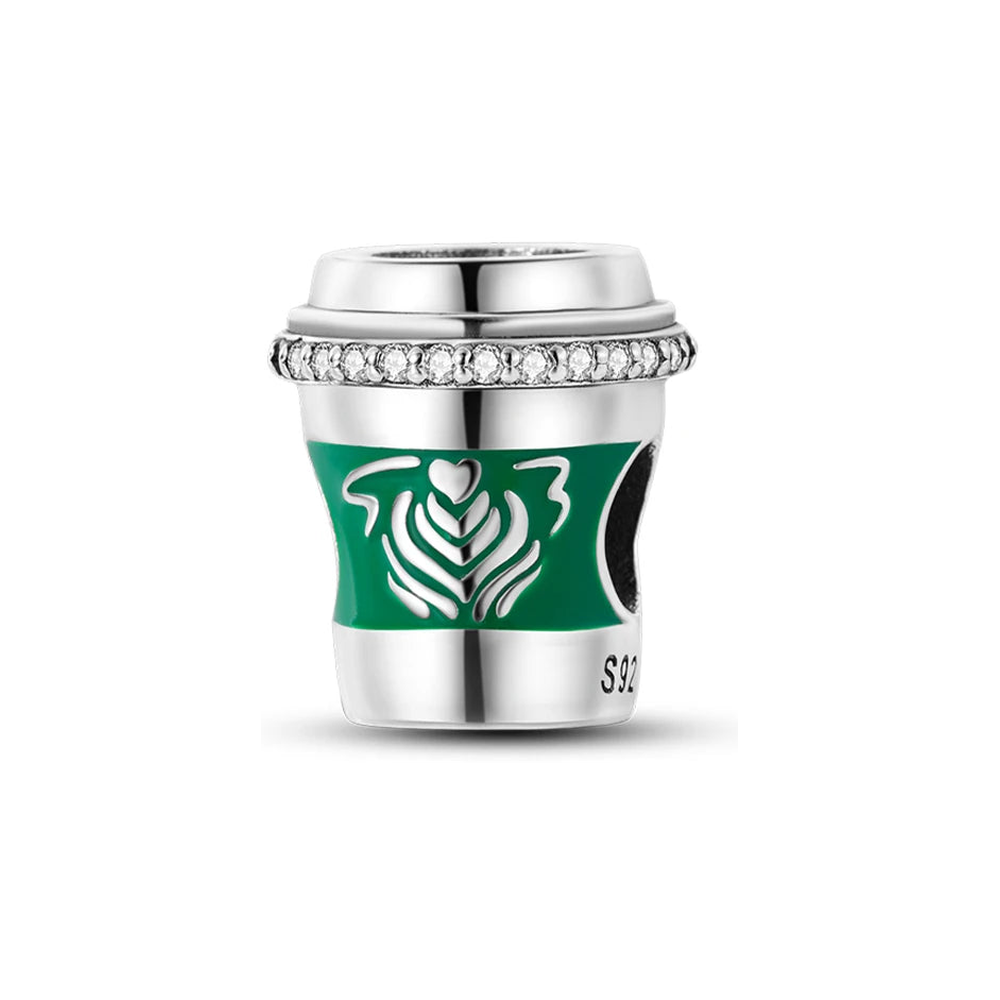 Green Takeaway Coffee Cup Charm clean product thumbnail