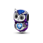 Purple Owl Heart Charm clean product thumbnail