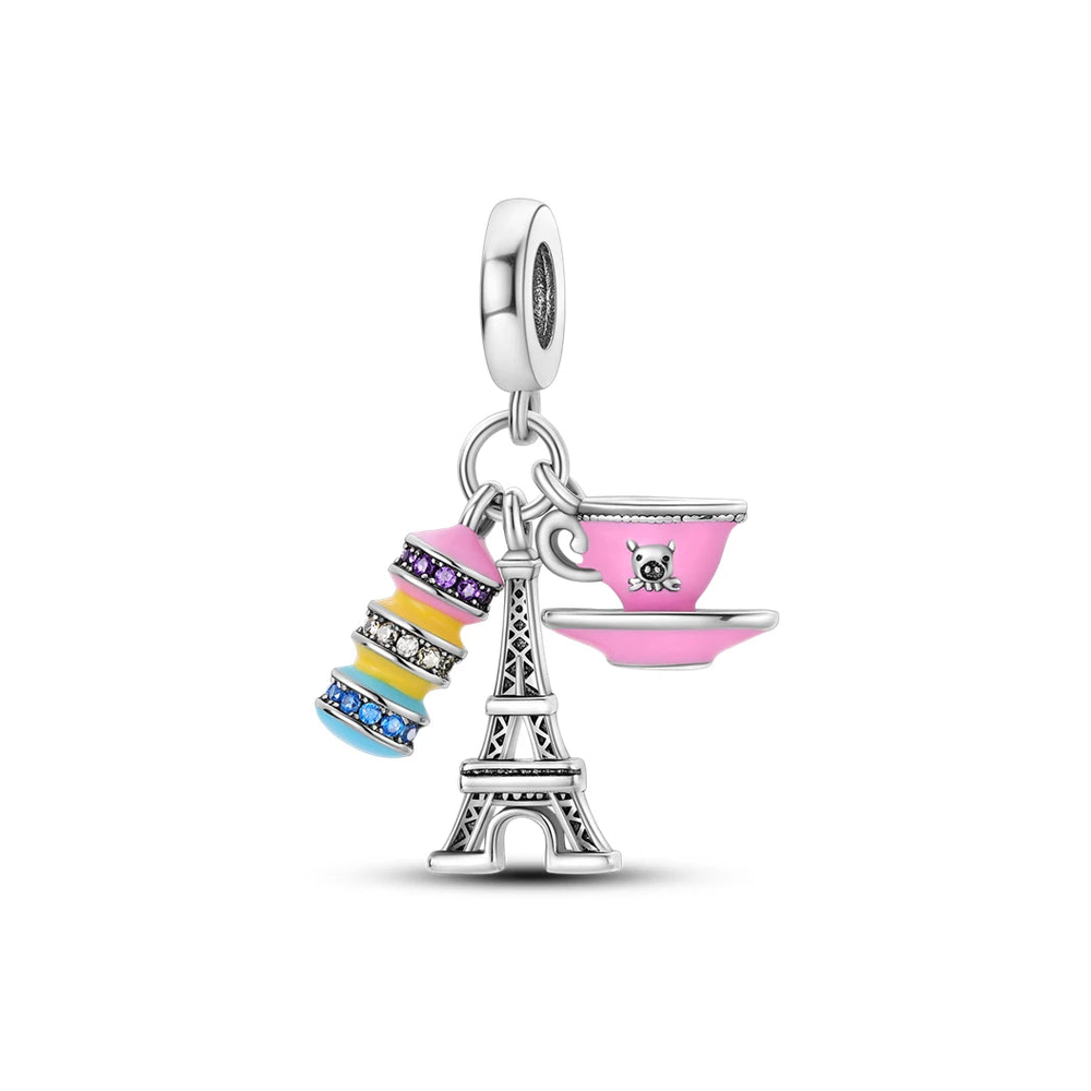 Paris Eiffel Tower & Cafe Dangle Charm clean product thumbnail