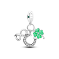 Lucky Horseshoe & Clover Dangle Charm clean product thumbnail