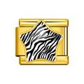 Gold Zebra Star Italian Charm clean product thumbnail