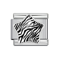Silver Zebra Star Italian Charm clean product thumbnail