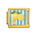 Gold Lemon Stripe Italian Charm clean product thumbnail