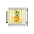 Silver Pineapple Stripe Italian Charm clean product thumbnail