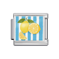 Silver Lemon Stripe Italian Charm clean product thumbnail