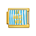 Gold La Dolce Vita Stripe Italian Charm clean product thumbnail