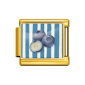 Gold Blueberry Stripe Italian Charm clean product thumbnail
