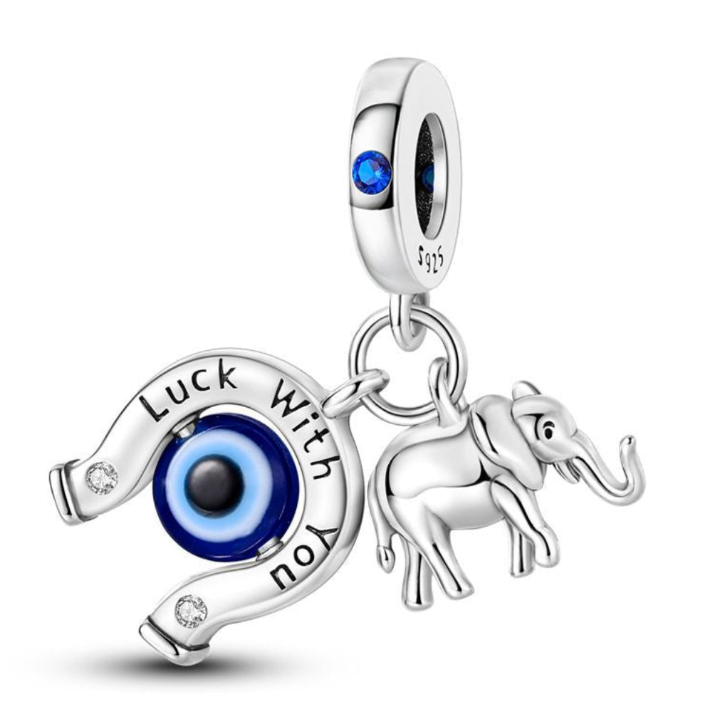 CALEO Charm - Lucky Elephant & Evil Eye