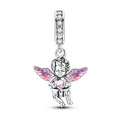 CALEO Charm - Pink Cupid Angel Heart