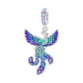 CALEO Charm - Blue Phoenix Bird
