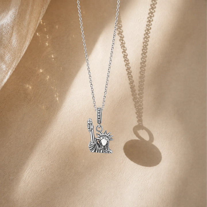 CALEO lifestyle necklace image - Statue of Liberty Dangle Charm - 2026-07-22
