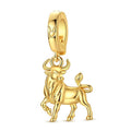 CALEO Charm - Gold Taurus Bull Zodiac