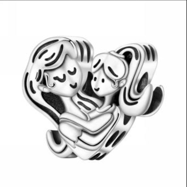 CALEO Charm - Mother & Daughter Hug