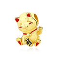 Gold Lucky Cat Charm