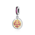 Gold Shou Longevity Medallion Dangle Charm