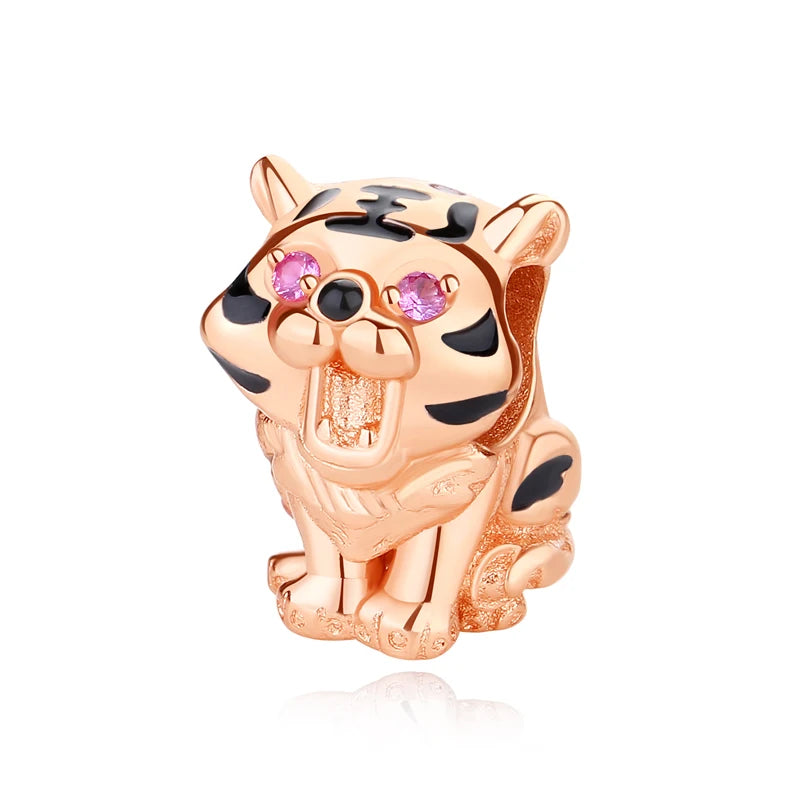 Gold Chinese Zodiac Tiger Charm