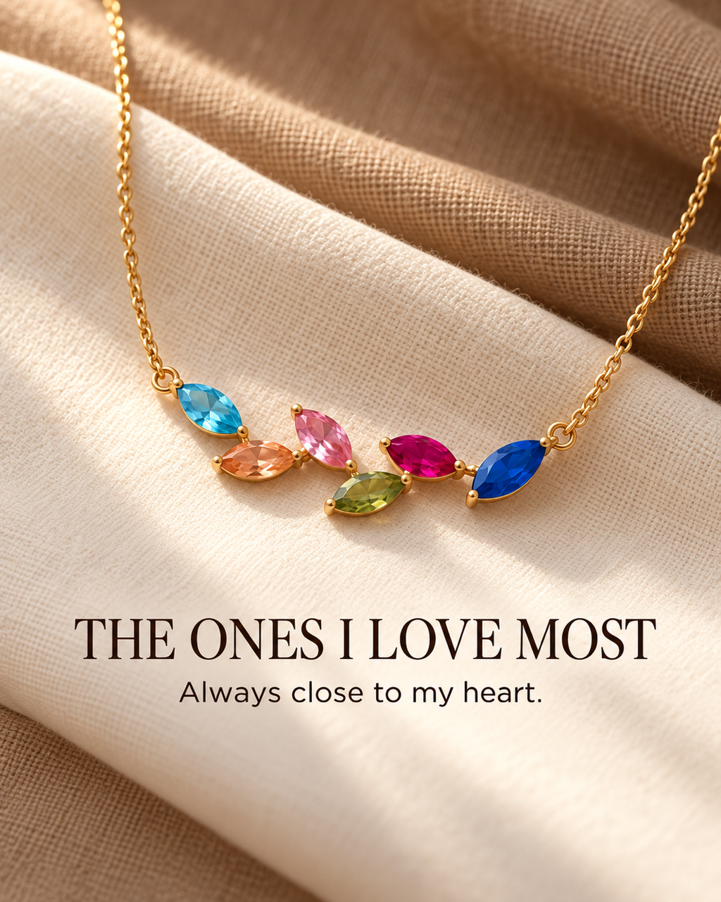 Family Birthstone Necklace