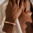 Engraved Mantra Cuff Bracelet
