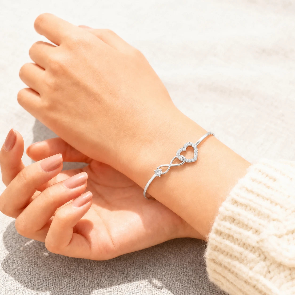 To My Daughter Forever Connected Bracelet Gift Set