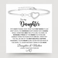 To My Daughter Forever Connected Bracelet Gift Set