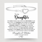 To My Daughter Forever Connected Bracelet Gift Set
