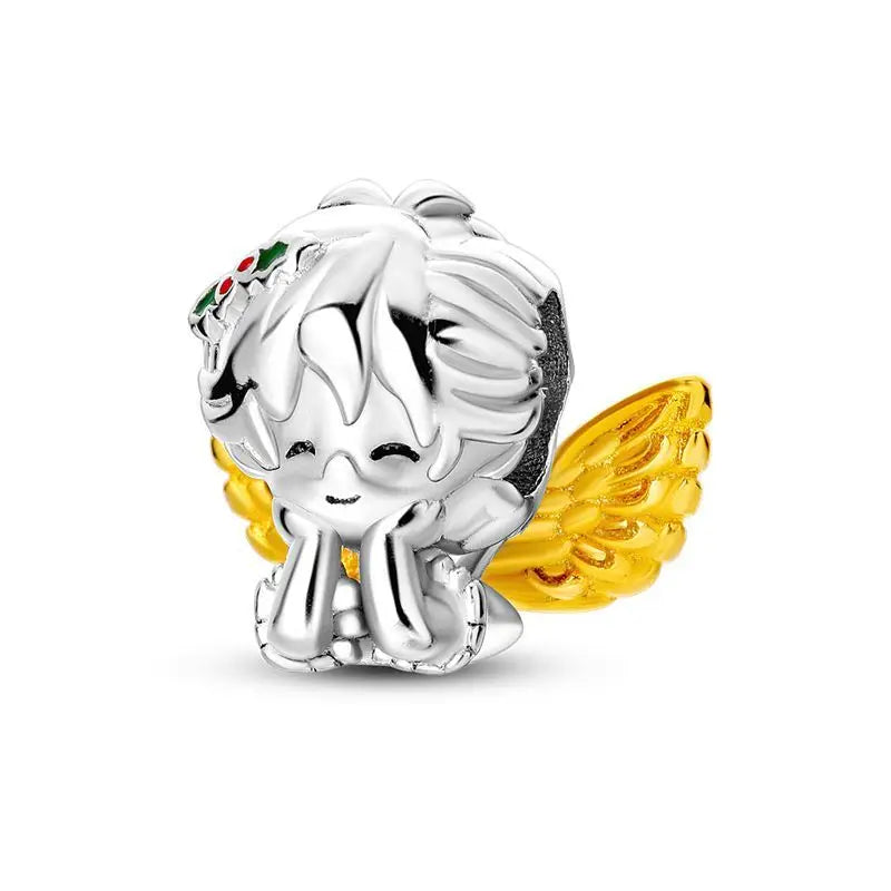 Gold Winged Angel Charm