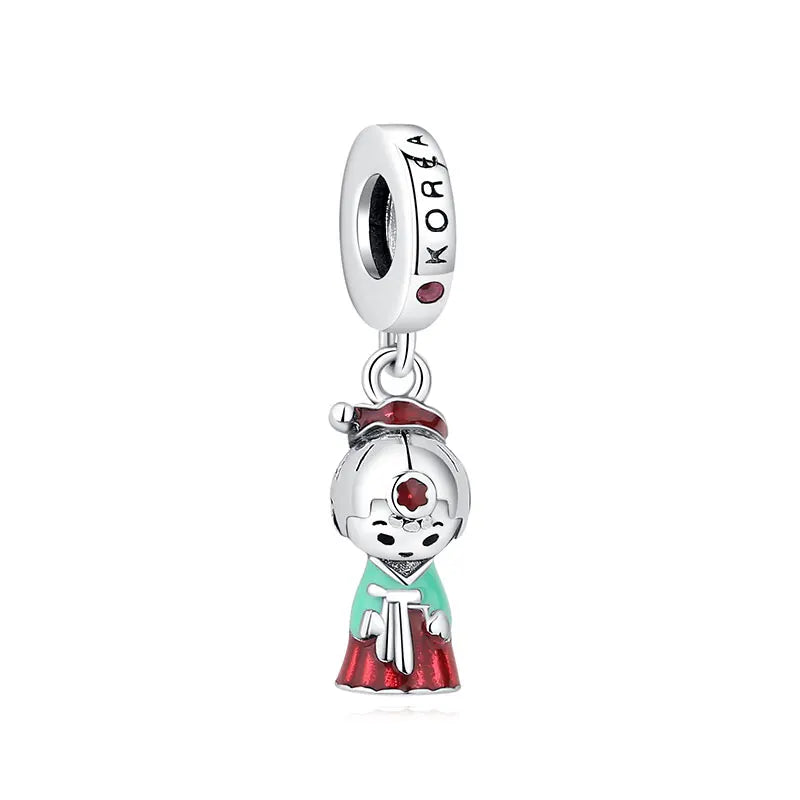 Korean Hanbok Doll Dangle Charm