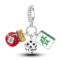 Mahjong Dice & Tile Dangle Charm